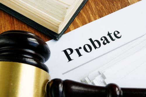 Probate sign, stack of papers and gavel. - avoid probate concept